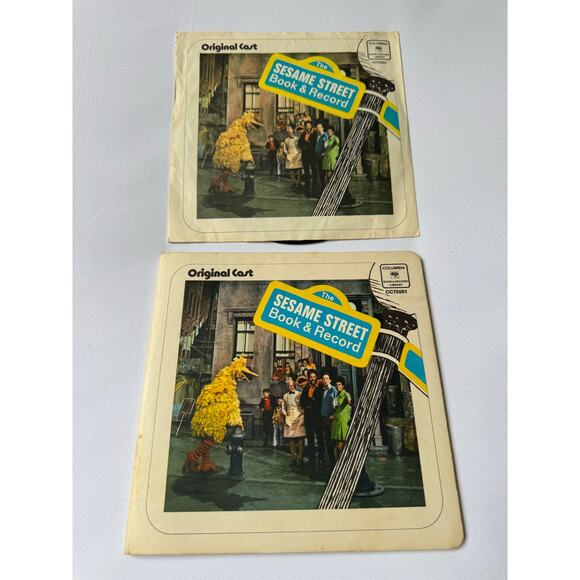 Vtg Sesame Street Carry About Original Cast Book & Vinyl Record 70s Columbia - Picture 14 of 16